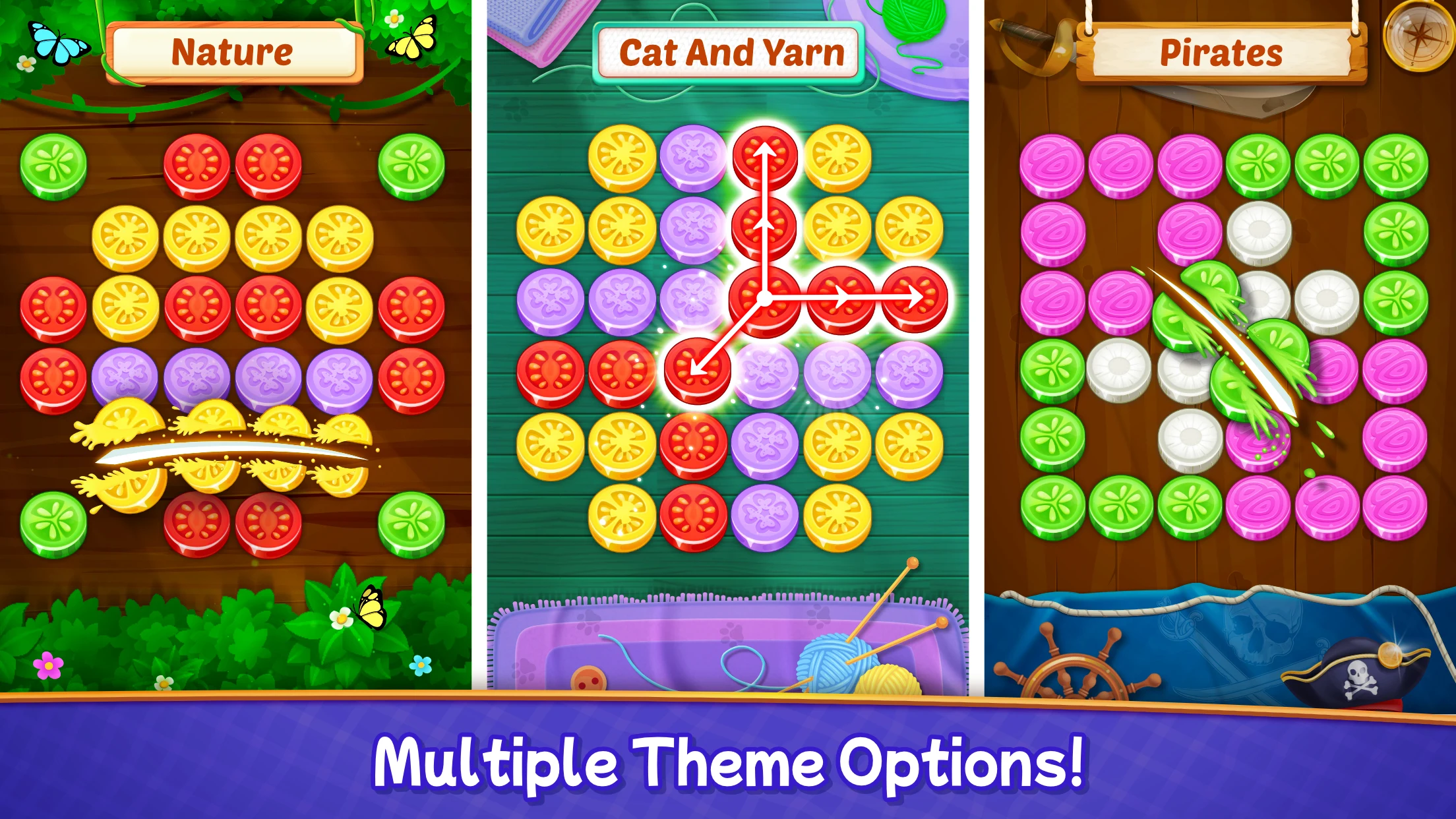 Veggies Cut: Logic Puzzle Game screenshot